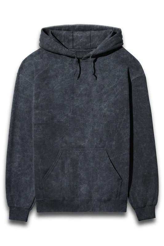 Navy Blue Acid Wash Hoodie