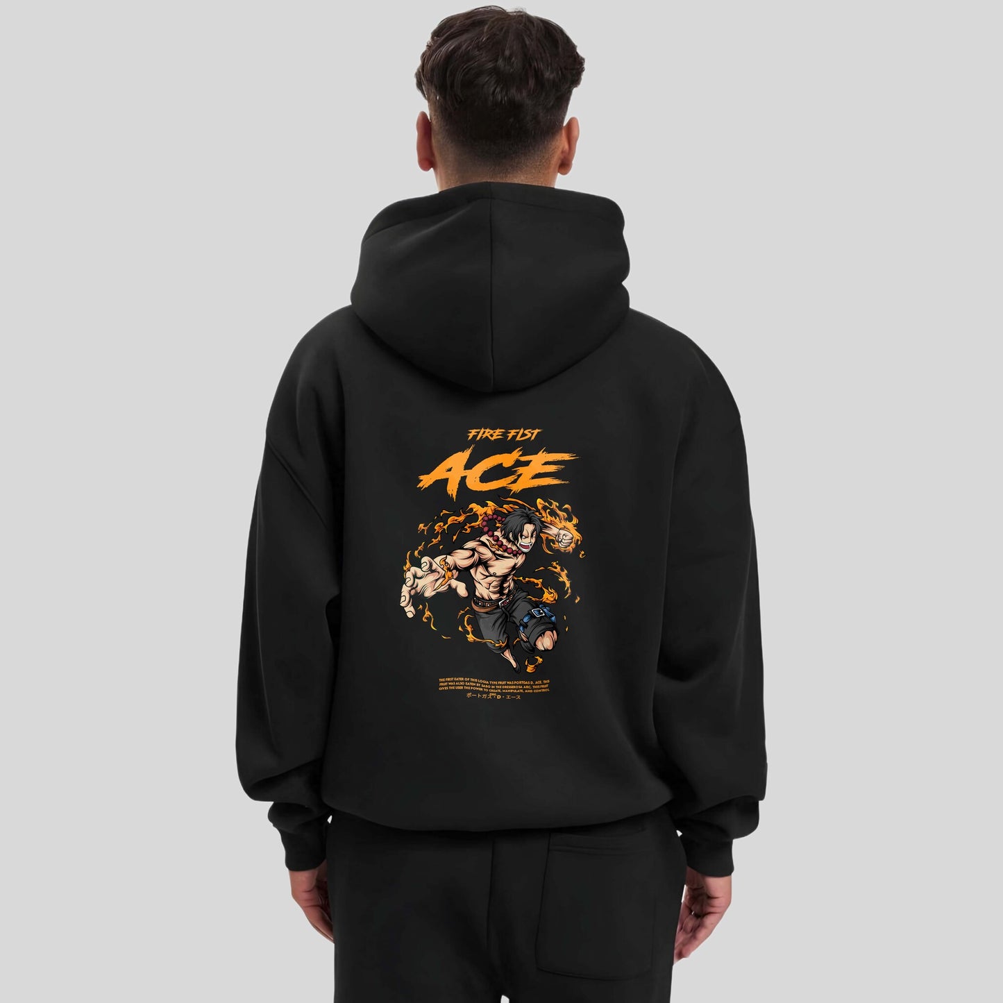 Portgas D'ace Black Hoodie