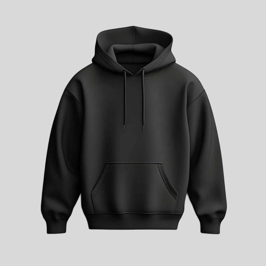 Plain Black Hoodie