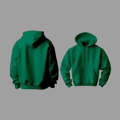 Plain Deep Green Hoodie