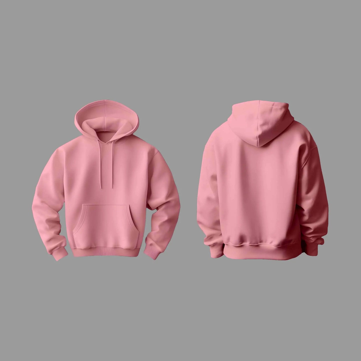 Plain Light Baby Pink Hoodie