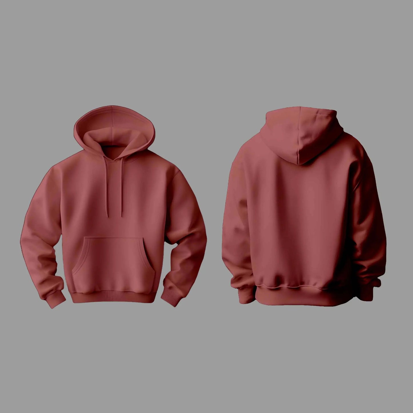 Plain Maroon Hoodie