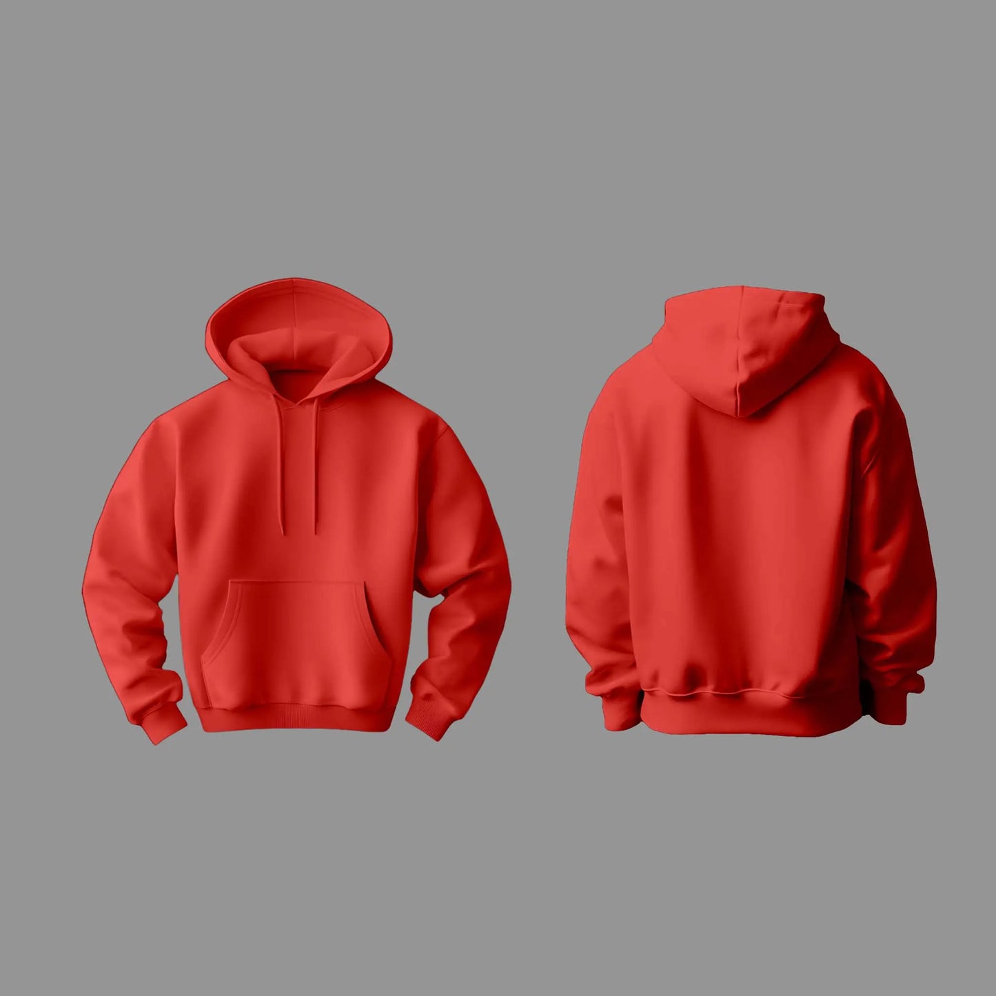 Plain Red Hoodie