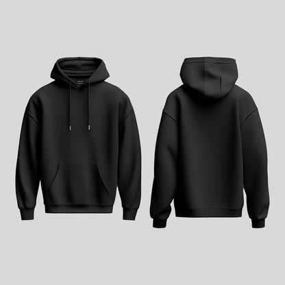 Plain Black Hoodie