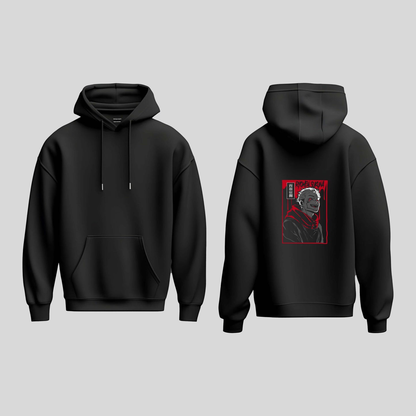 Ryomen Sukuna Black Hoodie