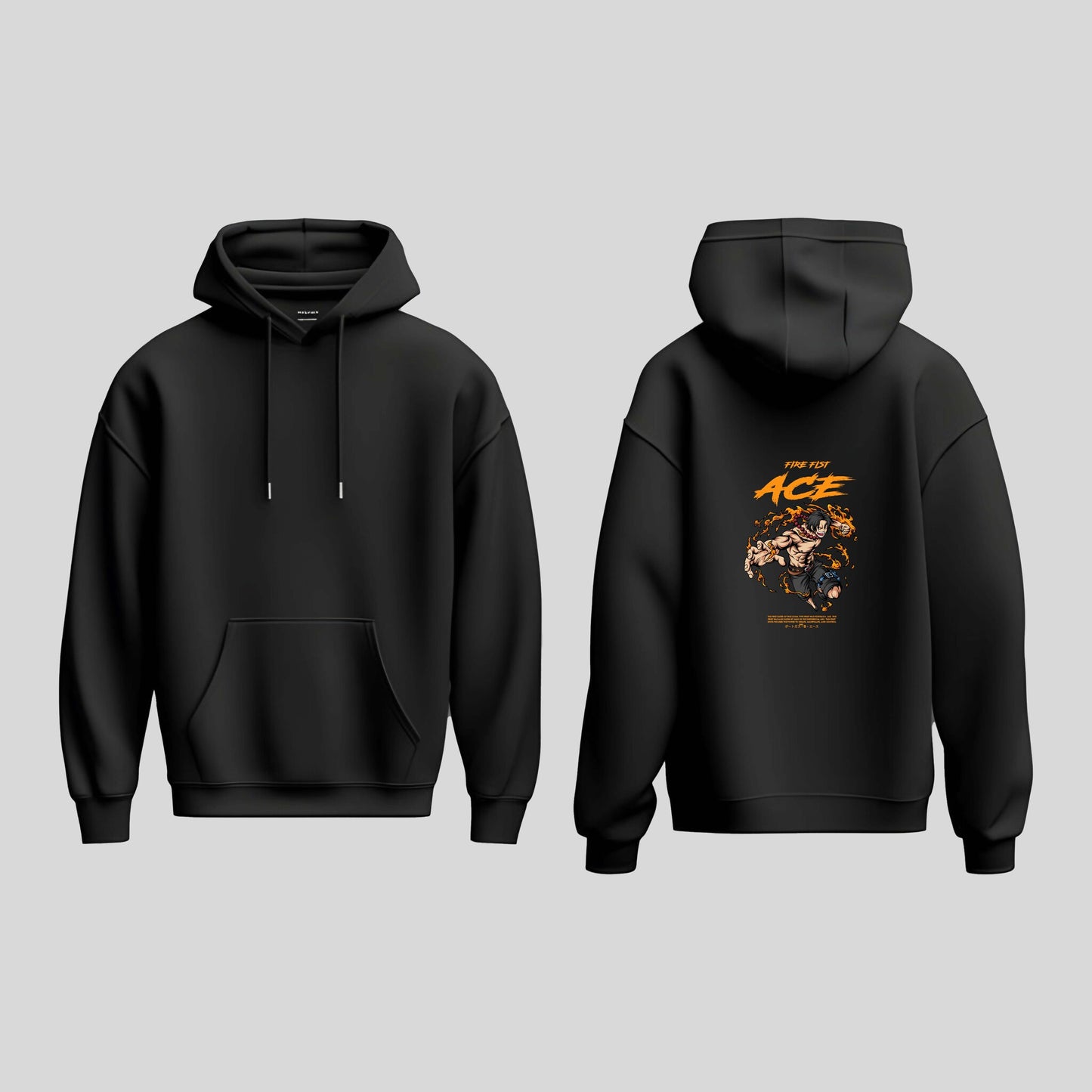 Portgas D'ace Black Hoodie