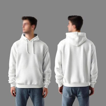 Plain White Hoodie