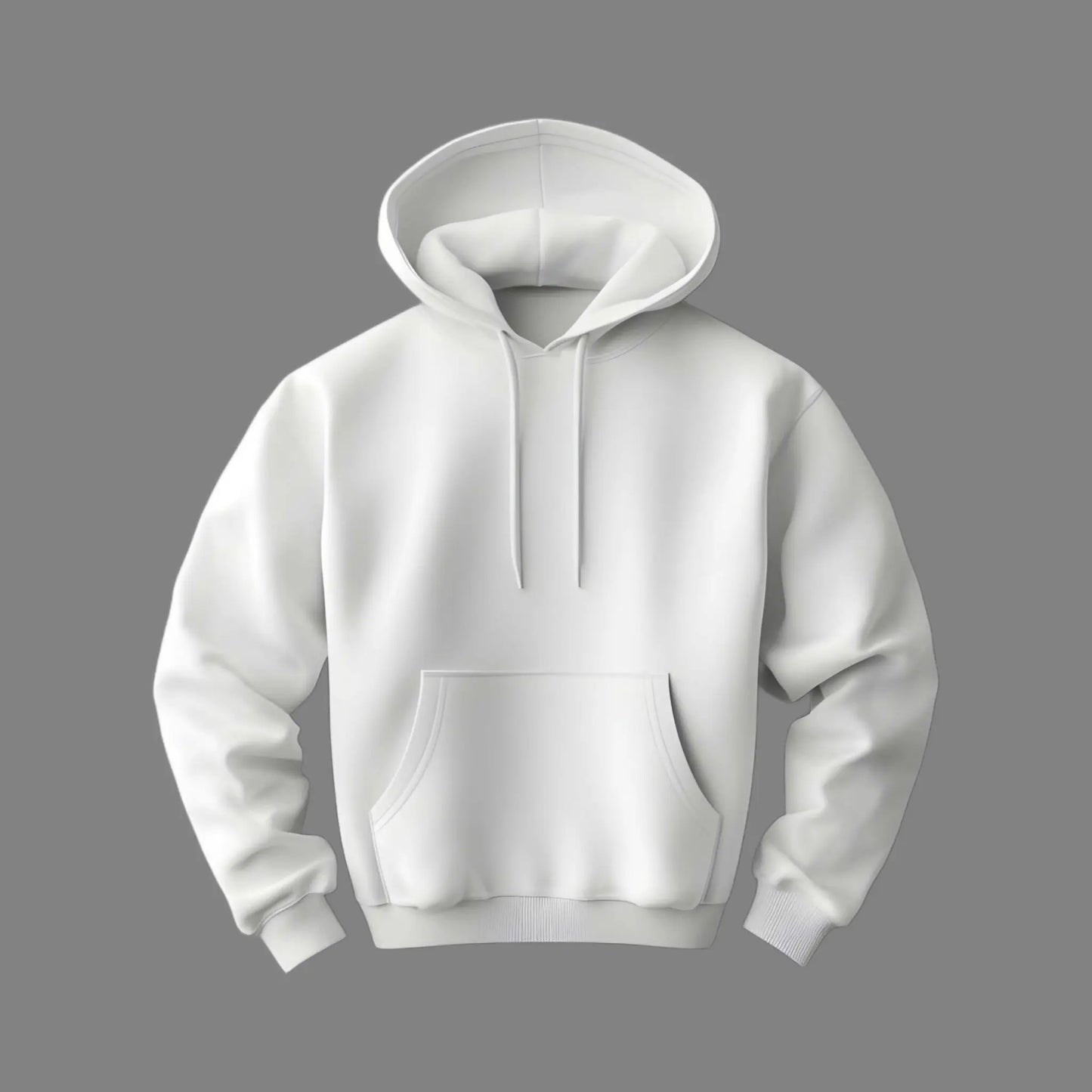 Plain White Hoodie