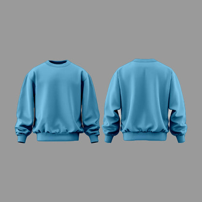 Plain Baby Blue Sweatshirt