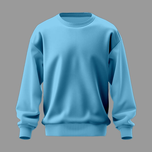 Plain Baby Blue Sweatshirt