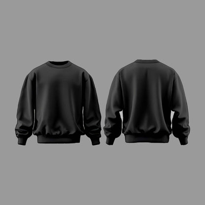 Plain Black Sweatshirt