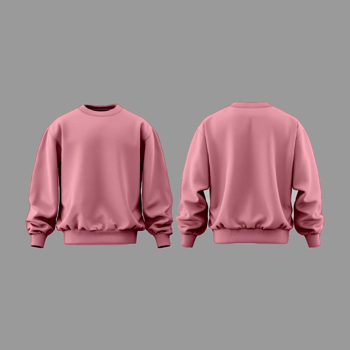 Plain Light Baby Pink Sweatshirts