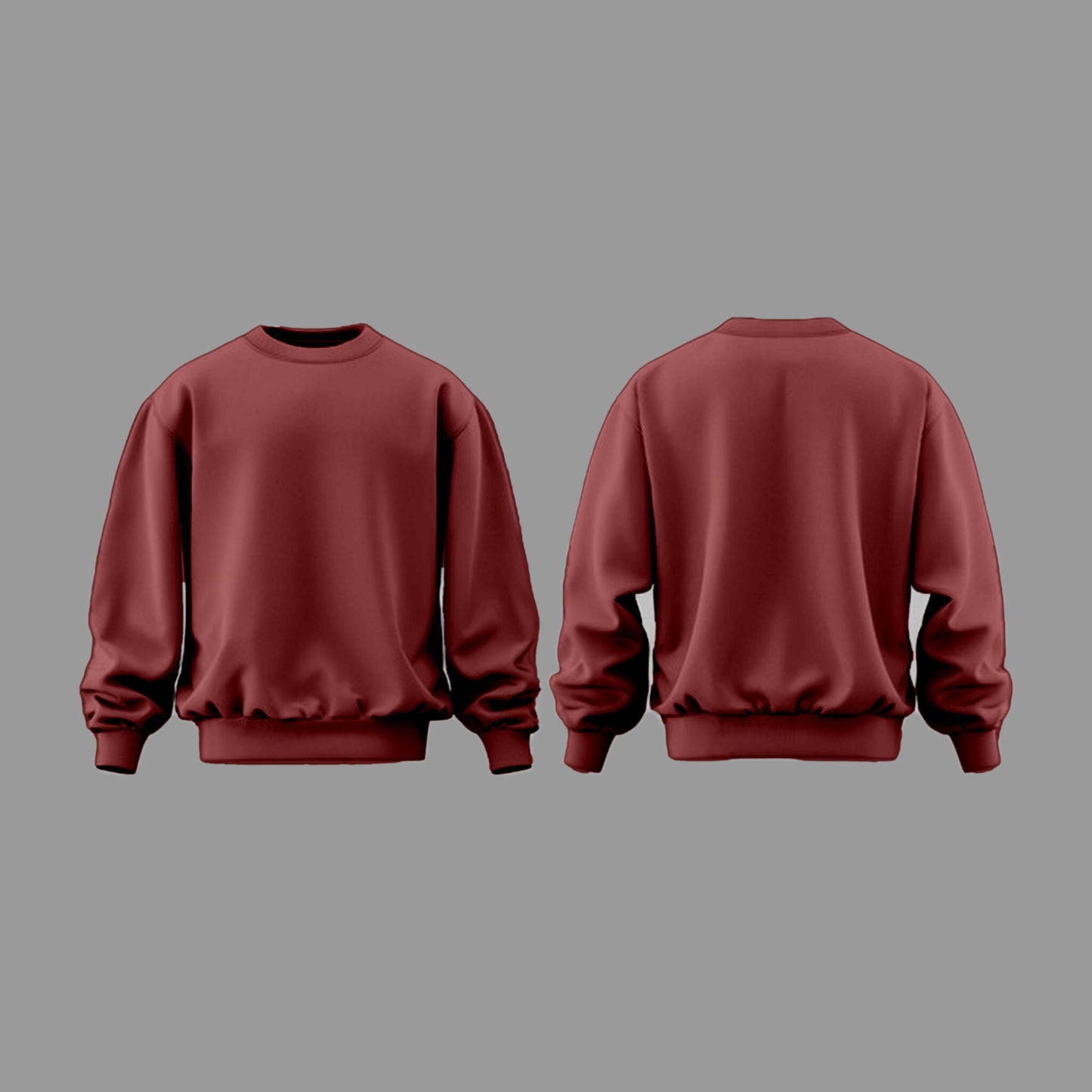 Plain Maroon Sweatshirt