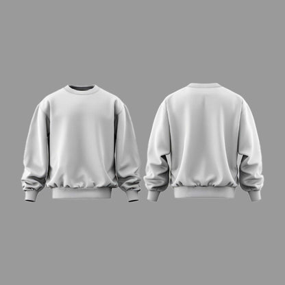 Plain White Sweatshirt