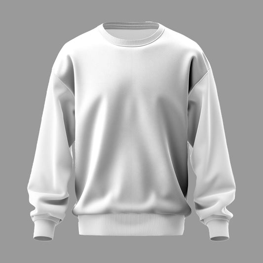 Plain White Sweatshirt